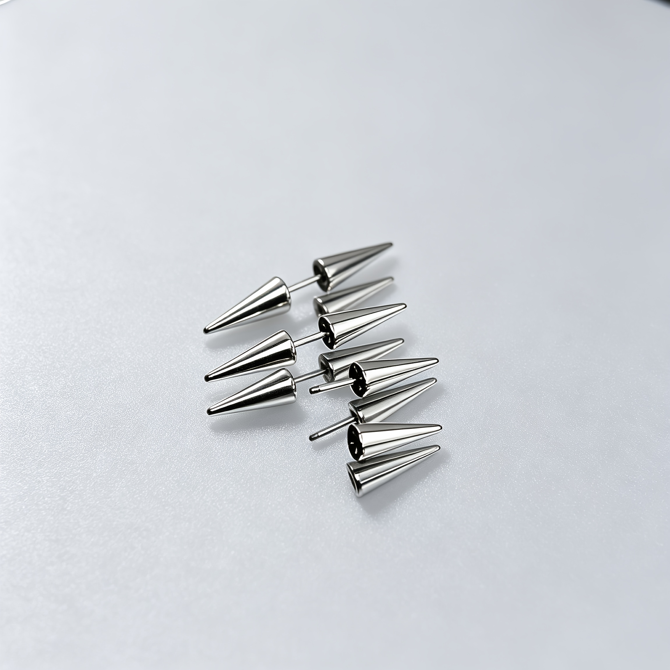 5pcs Devil Spike Ear Bone Studs Set, Spicy Style
